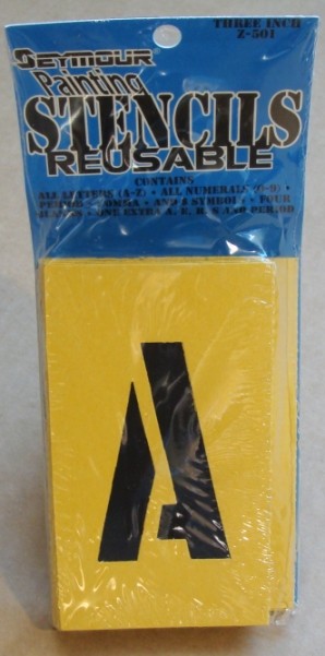 Z-501 3 In. Reusable Heavy Duty Plastic Letter & Number Kit