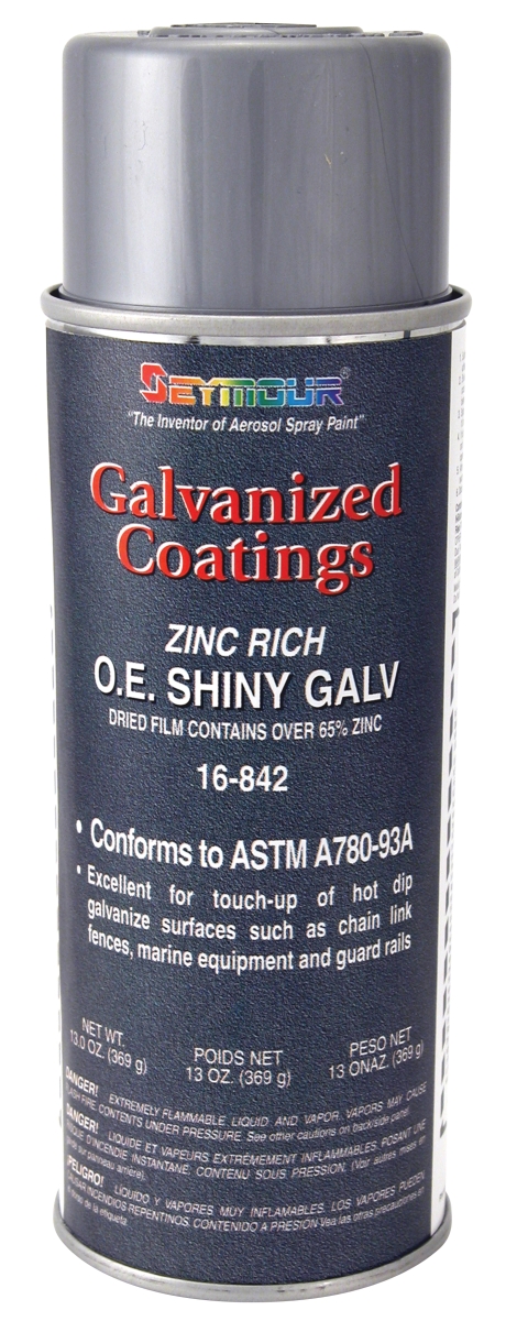 16-842 16 Oz Galvanized Coatings, O.e. Shiny Galv - Pack Of 6