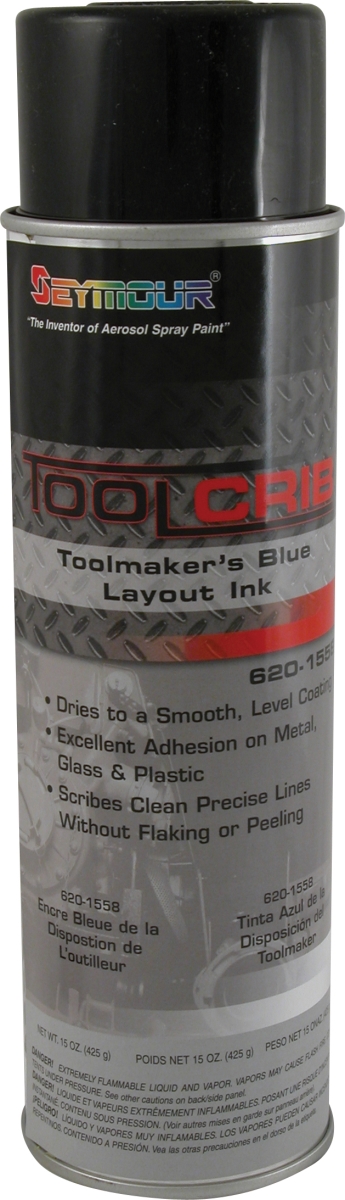 620-1558 20 Oz Tool Crib Chemical Toolmakers Blue Layout Ink - Pack Of 6