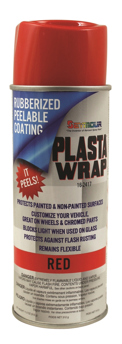 16-2417 16 Oz Plasta Wrap, Red - Pack Of 12
