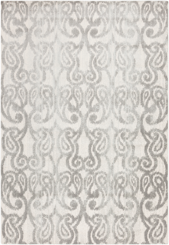 Abe8012-679 6 Ft. 7 In. X 9 Ft. Aberdine Area Rug, Medium Gray, Charcoal & Ivory