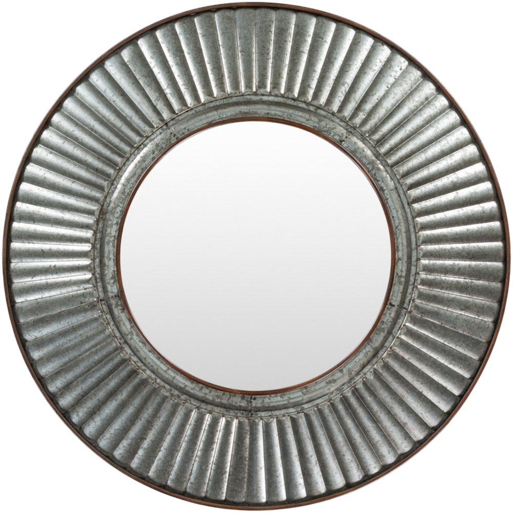 Nja001-3030 30 X 30 In. Nadja Hand Painted Mirror, Silver