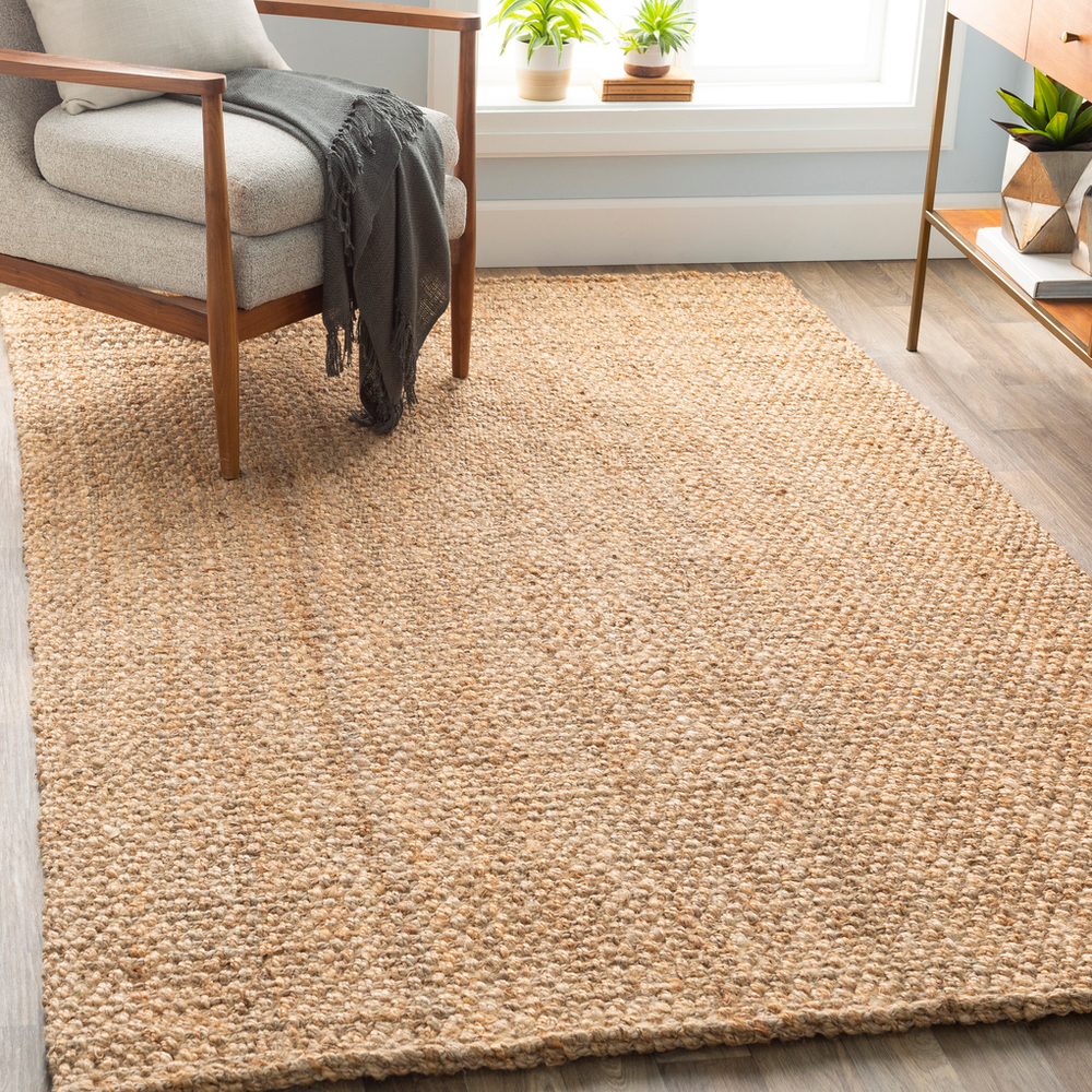 Js2-268 2 Ft. 6 In. X 8 Ft. Jute Woven Hand Woven Rug, Wheat
