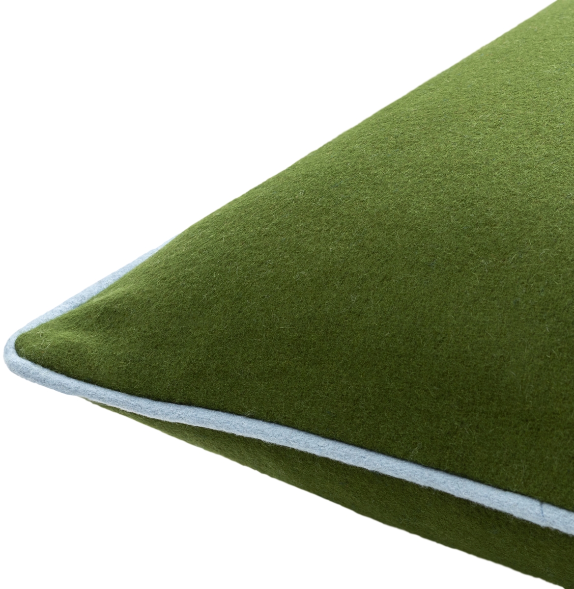 Picture of Livabliss AKL004-2020D 20 x 20 in. Ackerly AKL-004 Square Accent Down Filled Pillow&#44; Grass Green & Denim
