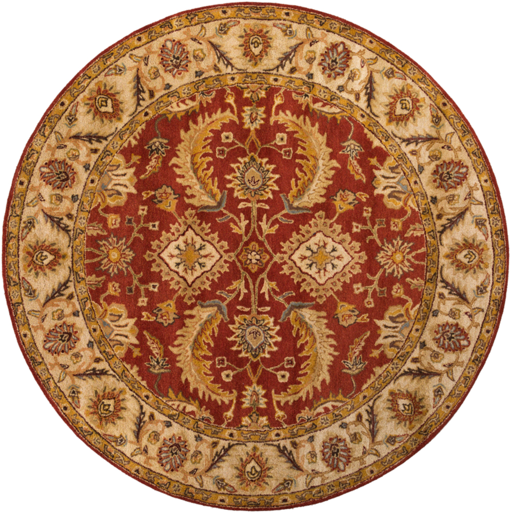 A147-8rd Ancient Treasures Round Area Rug - 8 Ft.