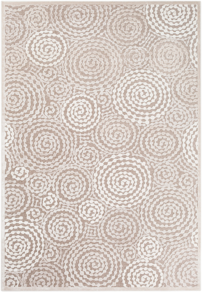 Bsl7226-5276 Basilica Area Rug - Taupe, Beige & Taupe - 5 Ft. 2 In. X 7 Ft. 6 In.