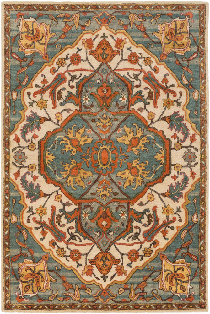 A179-8rd Ancient Treasures Round Area Rug - 8 Ft.