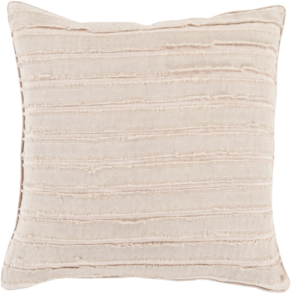 Wo005-1818d Willow Throw Pillow - Taupe & Taupe - 18 X 18 X 4 In.