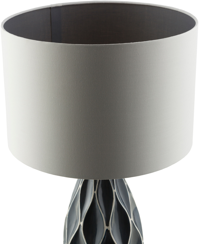 Bth420-tbl Bethany Table Lamp - White & Medium Gray - 27.5 X 16 X 16 In.
