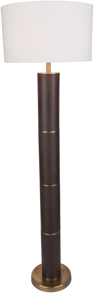 Ads-002 Andrews Portable Lamp - White & Dark Brown - 18 X 18 X 62.5 In.
