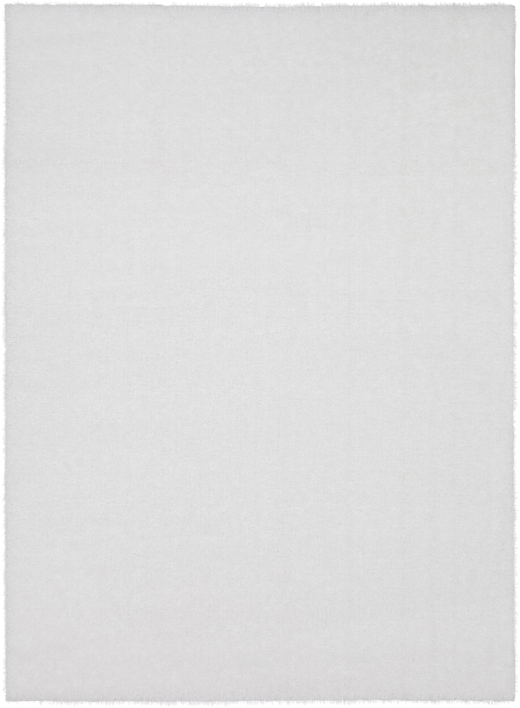 Aas2301-5373 5 Ft. 3 In. X 7 Ft. 3 In. Alaska Shag Rectangle Machine Made Shag Area Rug, White