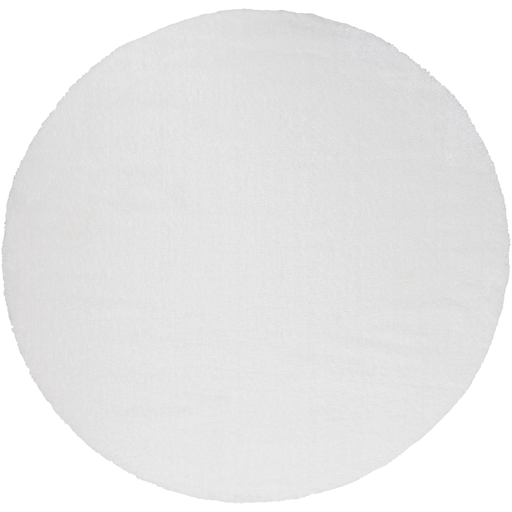 Aas2301-710rd Alaska Shag 7 Ft. 10 In. X 7 Ft. 10 In. Round Area Rug, White