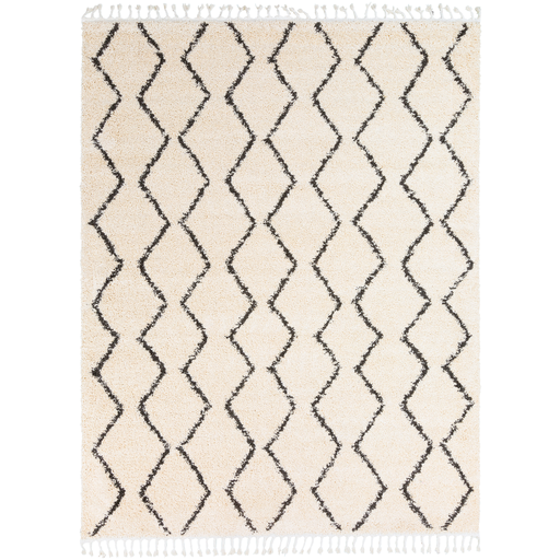 Bbe2303-710103 Berber Shag Global 7 Ft. 10 In. X 10 Ft. 3 In. Rectangle Area Rug, Charcoal & Beige