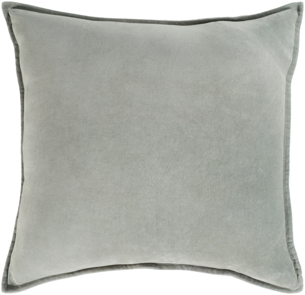 Cv021-1320d 13 X 19 X 4 In. Cotton Velvet Contemporary Lumbar Lumbar Pillow, Medium Gray