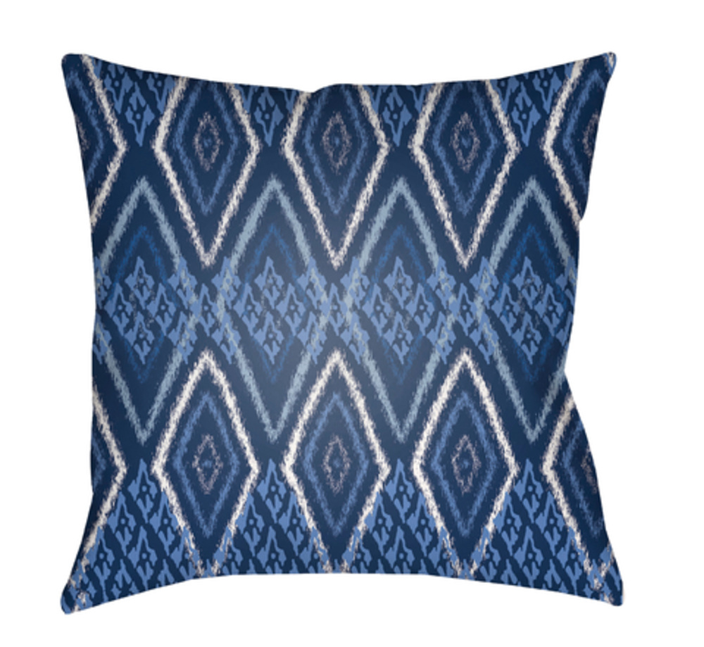 ID001-1818 Decorative Pillows 18 x 18 x 4 in. Throw Pillow, Blue - Medium