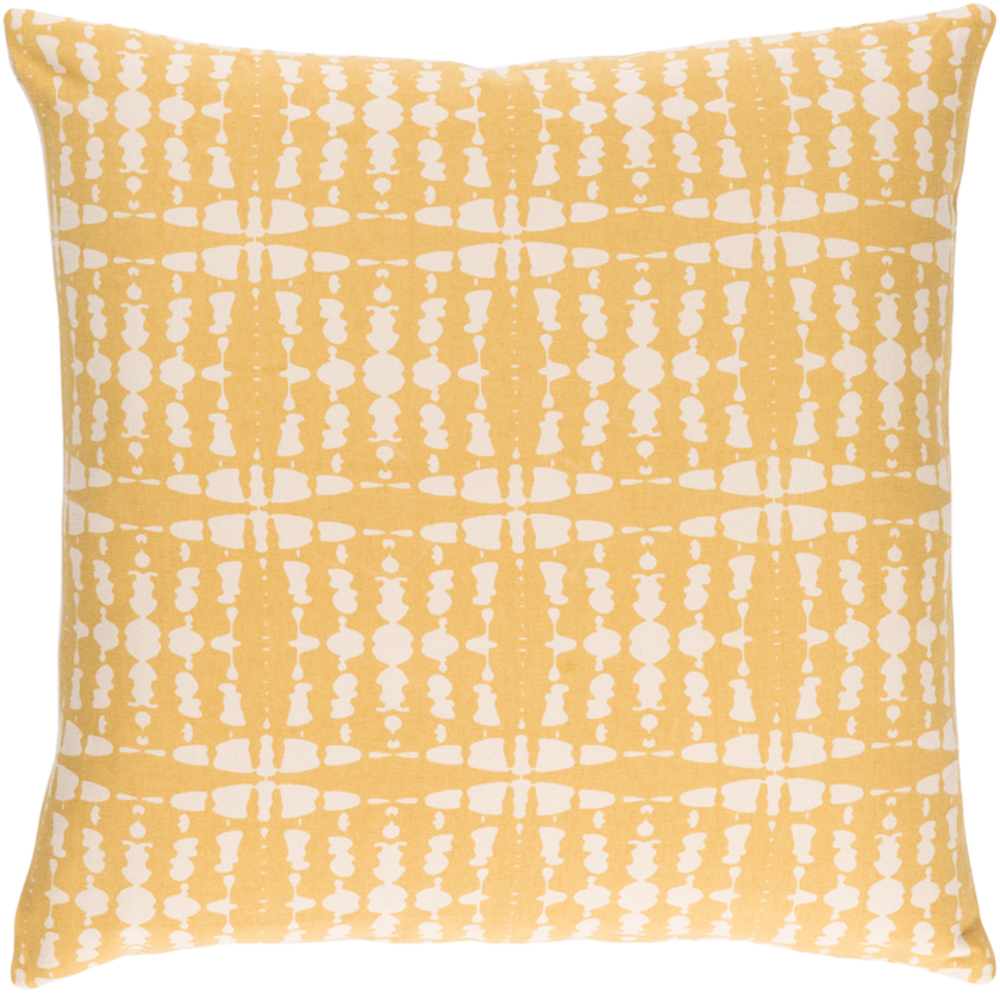 Rdw003-2020p Ridgewood Medium Pillow Kit, 20 X 20 X 4 In. - Bright Yellow & Cream