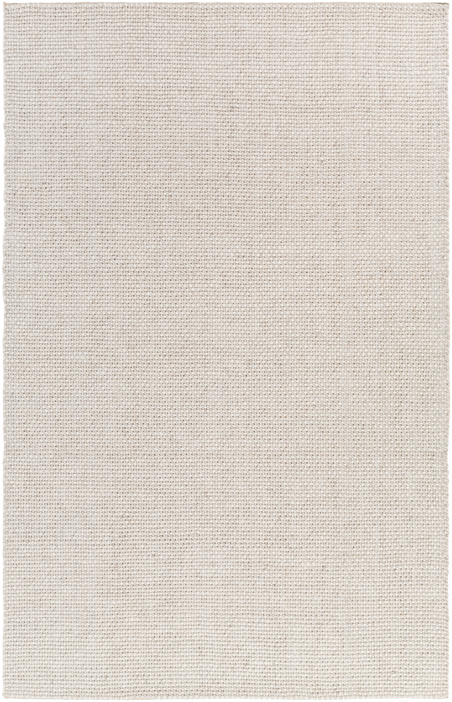 Slo14-69 6 X 9 Ft. Solo Texture Rectangle Area Rug - Light Gray, White