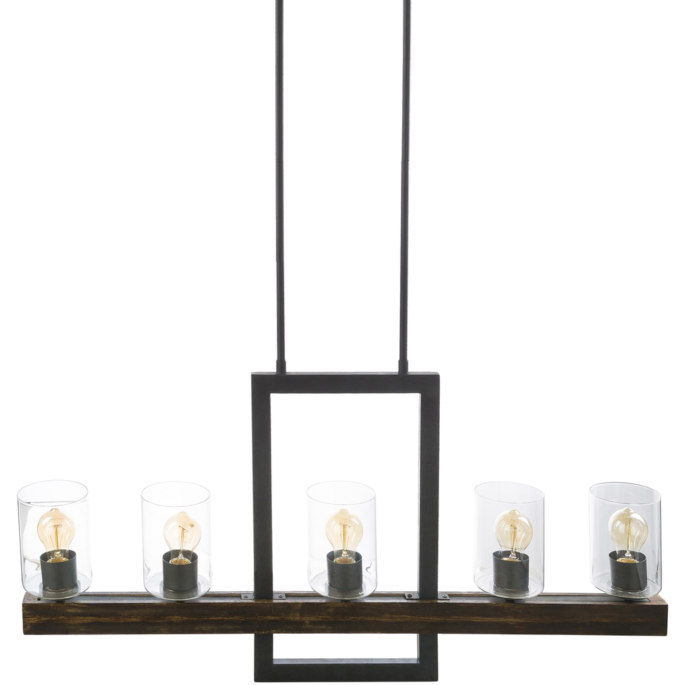 Aos-001 20.37 X 40 X 4.37 In. Taos Transitional Linear Fixture - Black, Translucent