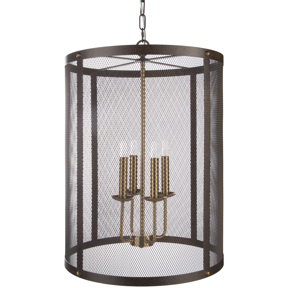 Lom-002 26.3 X 18.5 X 18.5 In. Lombard Transitional Pendant Fixture - Translucent
