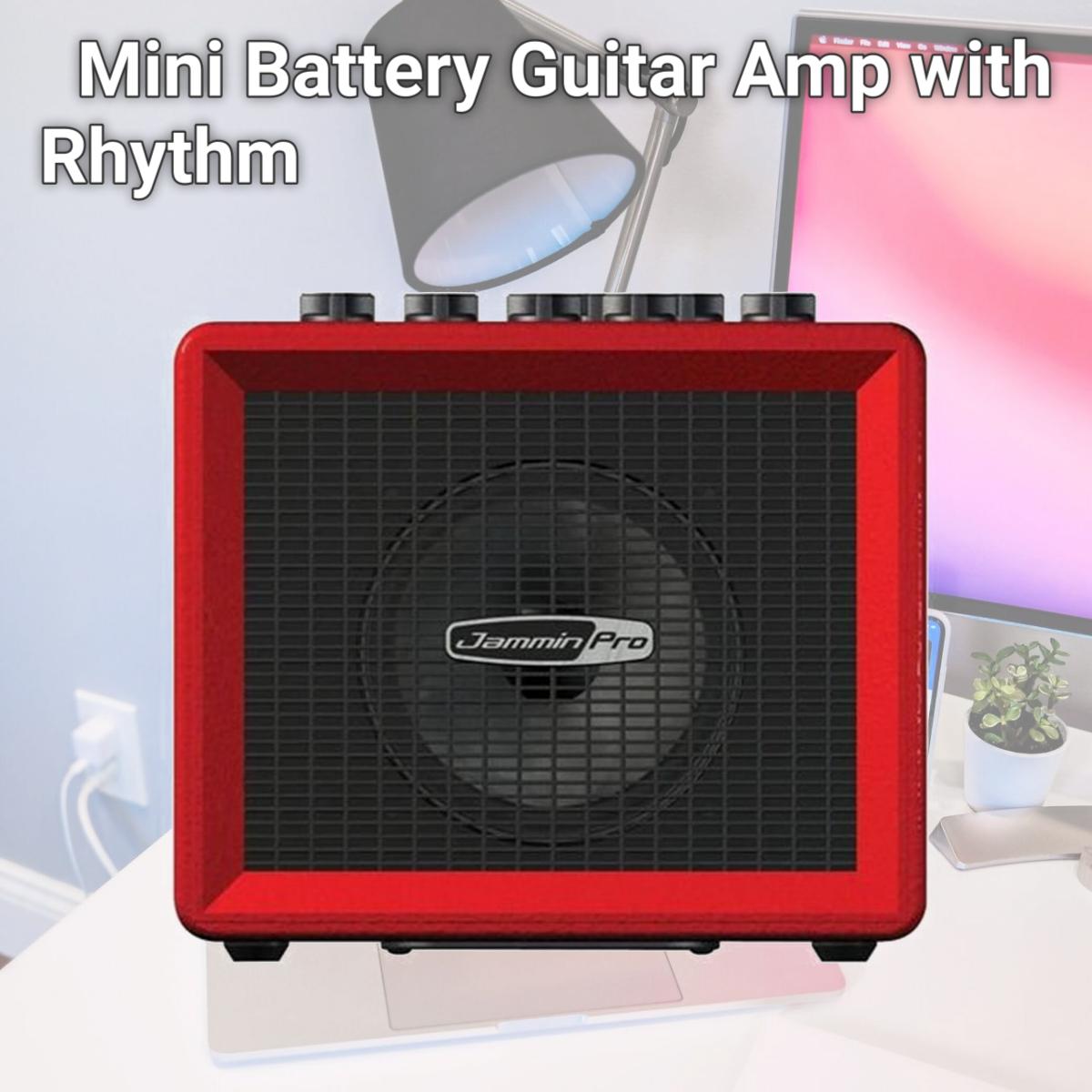 Picture of FINE ELITE INTERNATIONAL LTD MINIJAM Mini Battery Guitar Amp with Rhythm