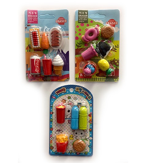 20334 Food Style 2 Mini Eraser - Pack Of 288