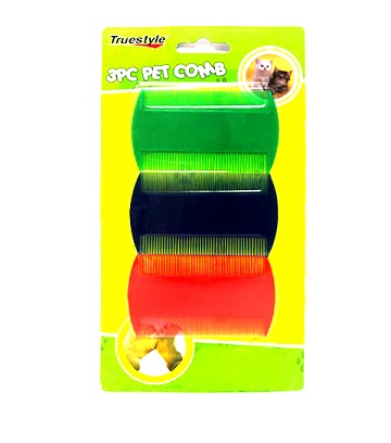 34014 Pet Comb, Assorted Color - 3 Piece - Pack Of 48