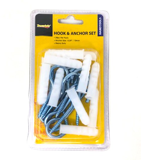 54065 10 Mm Hook & Anchor, 24 Piece - Pack Of 48