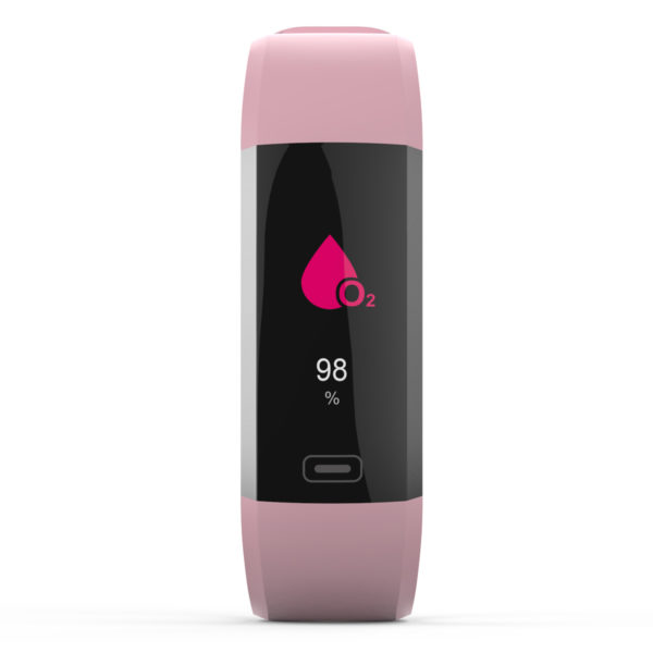 Ts-dw007-pnk Bfit Water Resistant Fitness Tracker With Heart Rate Monitor & Color Display, Pink