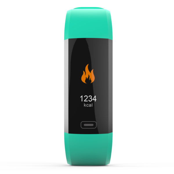 Ts-dw007-turq Bfit Water Resistant Fitness Tracker With Heart Rate Monitor & Color Display, Turquoise