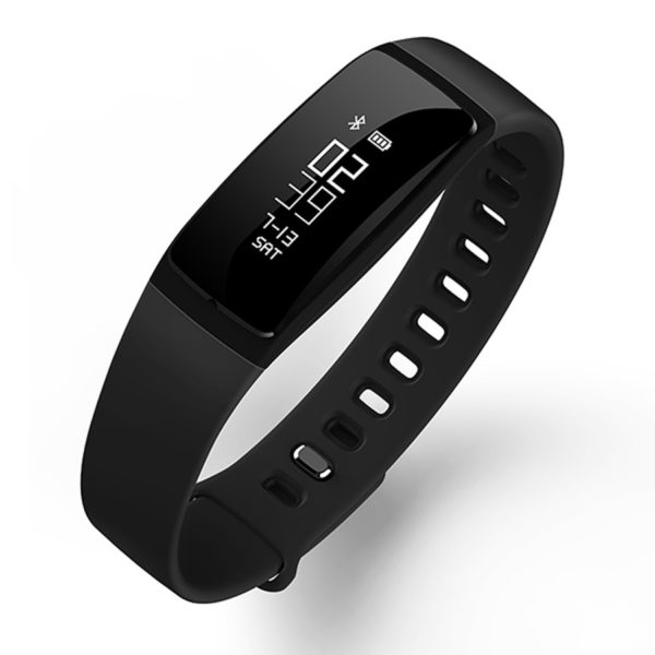 Ts-y07-black V5 Fitness Tracker With Heart Rate & Blood Pressure Monitor, Black