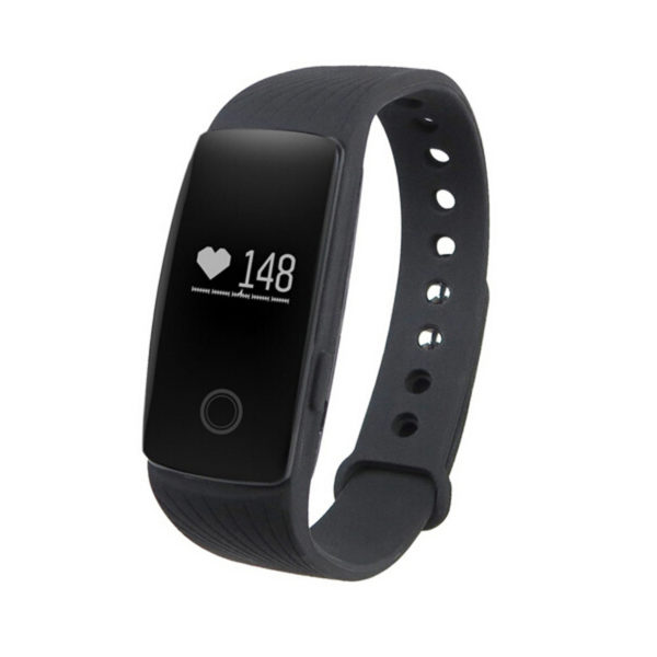 Ts-yx-107blk Gt7 Fitness Tracker With Bluetooth Call & Text Heart Rate Monitor, Black