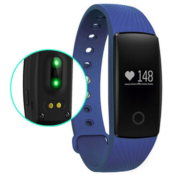 Ts-yx-107blue Gt7 Fitness Tracker With Bluetooth Call & Text Heart Rate Monitor, Blue