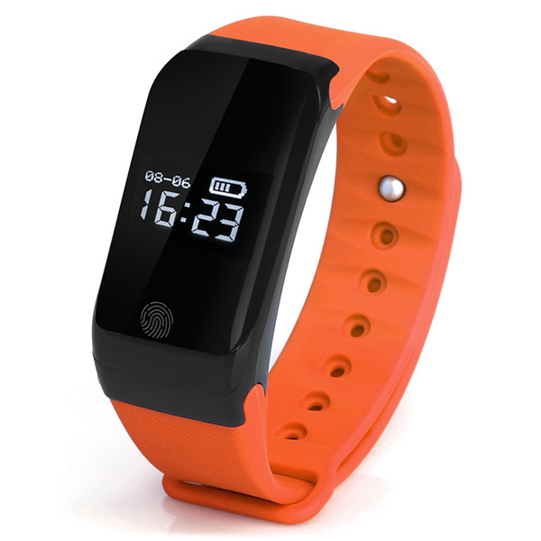 Ts-yx-7orange Yx7 Water Resistant Fitness Activity Tracker With Heart Rate Monitor, Orange
