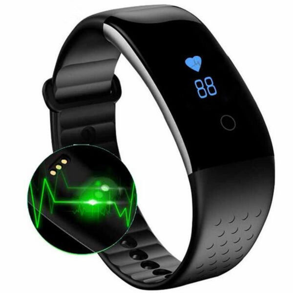 Ts-yx-s1blk Mx-350 Fitness Tracker With Heart Rate, Blood Pressure & Blood Oxygen Monitor, Black