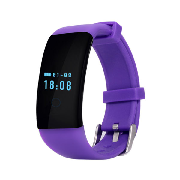 Ts-yd-21prpl Yd21 Water Resistant Fitness Activity Tracker With Heart Rate Monitor, Purple