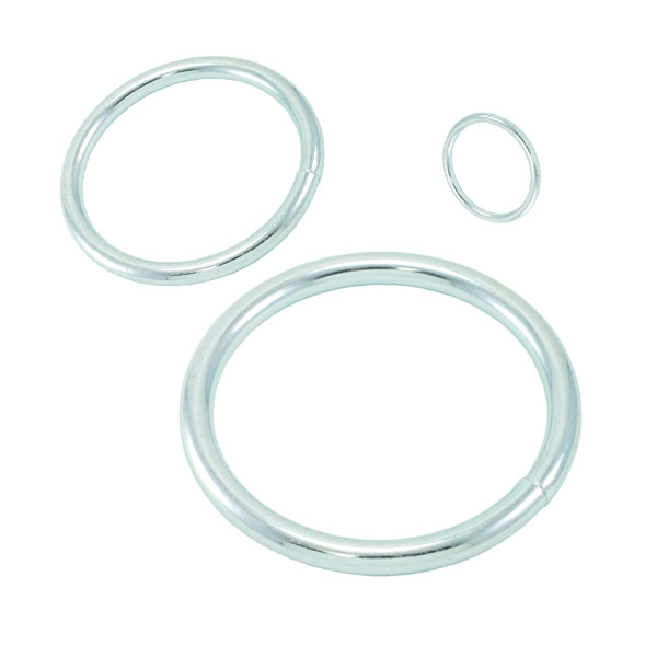39209s 0.21 X 1.25 In. Round Steel Rings, 316 Stainless Steel - Pack Of 10