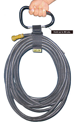 Rip-Tie J-24-E50-BK 2 x 24 in. Cable Carrier & 16 cm Carabiner Style Black - Pack of 50 Rip-Tie J-24-E50-BK 2 x 24 in. Cable Carrier & 16 cm Carabiner Style Black - Pack of 50