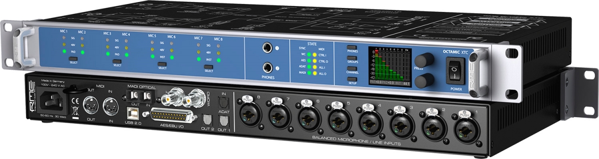 RME Audio RME-OCTA-XTC 8-Channel 24 Bit & 192 kHz Remote Controllable Microphone Preamp - AES & EBU RME Audio RME-OCTA-XTC 8-Channel 24 Bit & 192 kHz Remote Controllable Microphone Preamp - AES & EBU