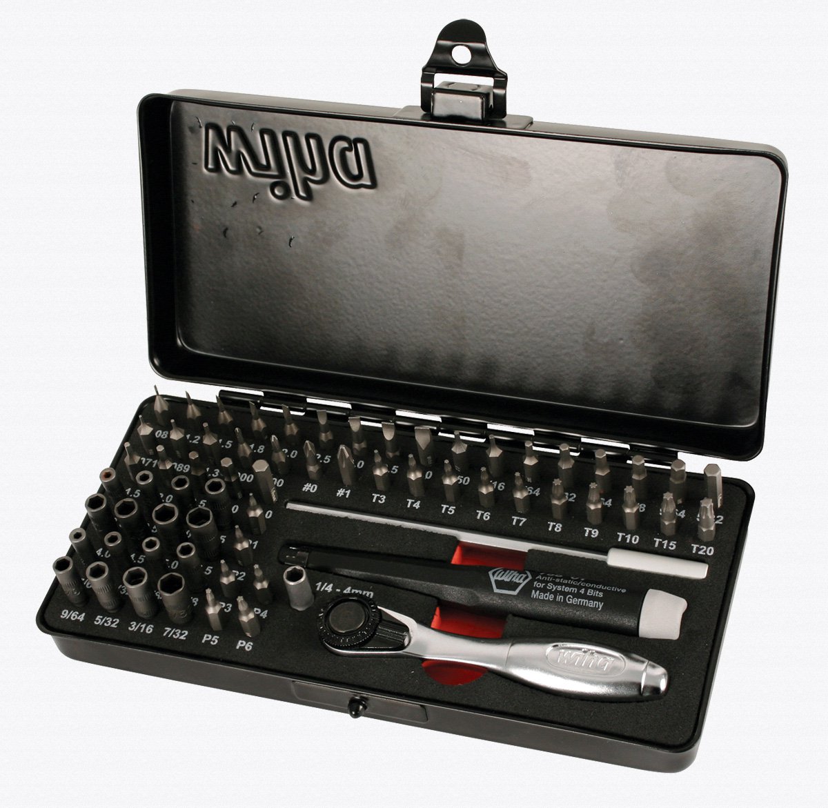 75965 Master Tech Micro Bit Set with Precision Driver & Ratchet, 65 Piece