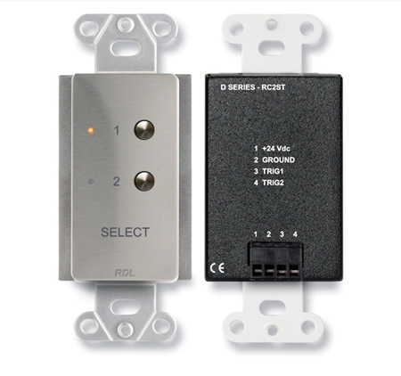 Rdl-ds-rc2st 2 Channel Remote Control For Stick-on - Remote Selection Of Audio Or Video Sources