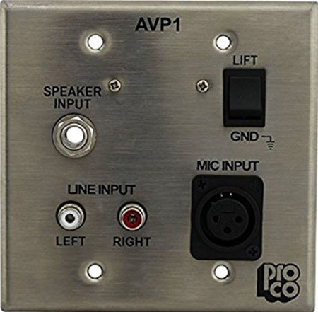 Rpc-avp1-sts Audio Visual Passive Interface Wallplate
