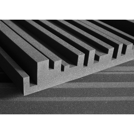 Aur-4metro-cha 4 In. Studiofoam Metro Acoustic Absorption Foam - Charcoal Gray