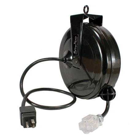 Sn-stx-20-1 20 Ft. 1.67 Awg Retractable Power Reel With Single-tap Head & Circuit Breaker