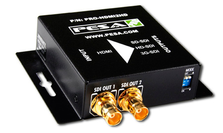 PESA Switching Systems PESA-PRO-HDMI2HD HDMI to SD-HD-3G SDI Converter PESA Switching Systems PESA-PRO-HDMI2HD HDMI to SD-HD-3G SDI Converter