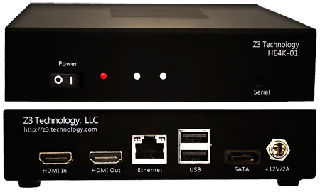 Z3-he4k-01 Encoder & Decoder Solution Supporting Hd Resolutions Up To 2160p At 30 Frames Per Second