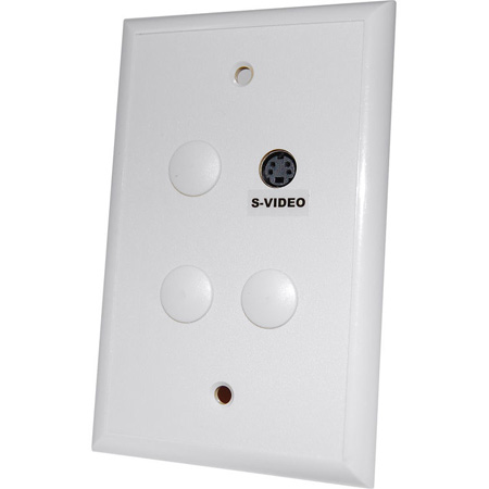 Ets-pv907wpwe Cat5 Wall Plate With Dual Rca Video & Dual Rca Stereo Audio, White