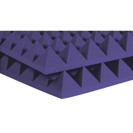 Aur-4pyr-pur 4 In. Acoustic Pyramids, Purple