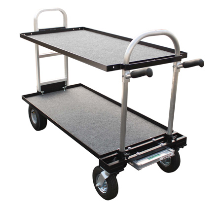 Bs-tower-sr2 8 In. Senior Cart Modified With Wheels Top & Bottom Shelf