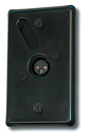 Mys-rpf50q Black Wallplate With 0.25 In. Trs Phone Jack