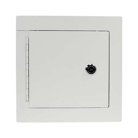-wb-3g-c Locking Wall Box Cover Suitable For Mounting A 3-gang Plate